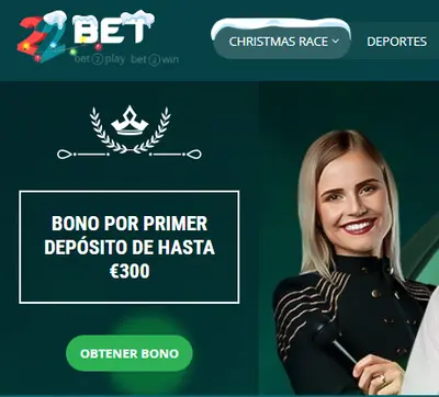 22bet bono sin depósito
